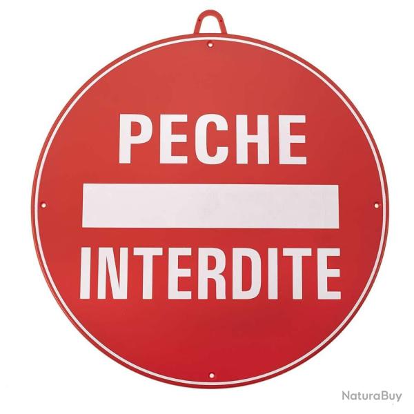 Panneau signalisation JANUEL - P�che Interdite