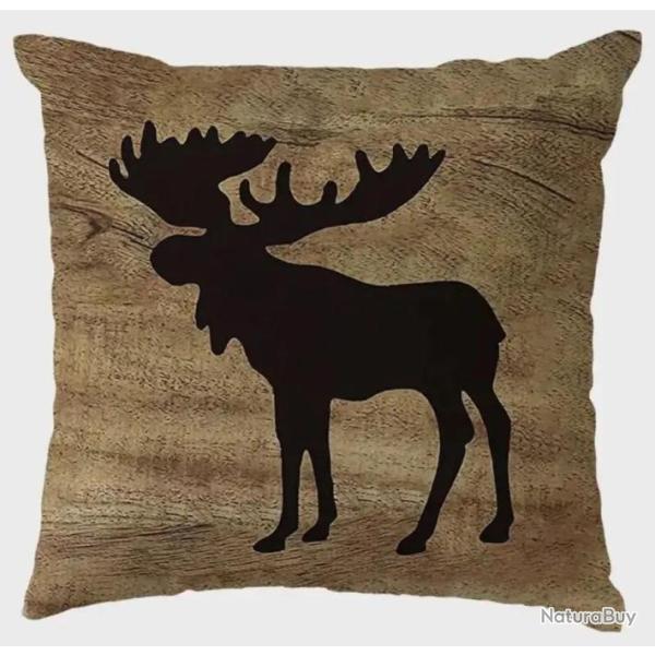 4 Housse de coussin lot de 4  juste de coussin 45x45cm Motif �lan .