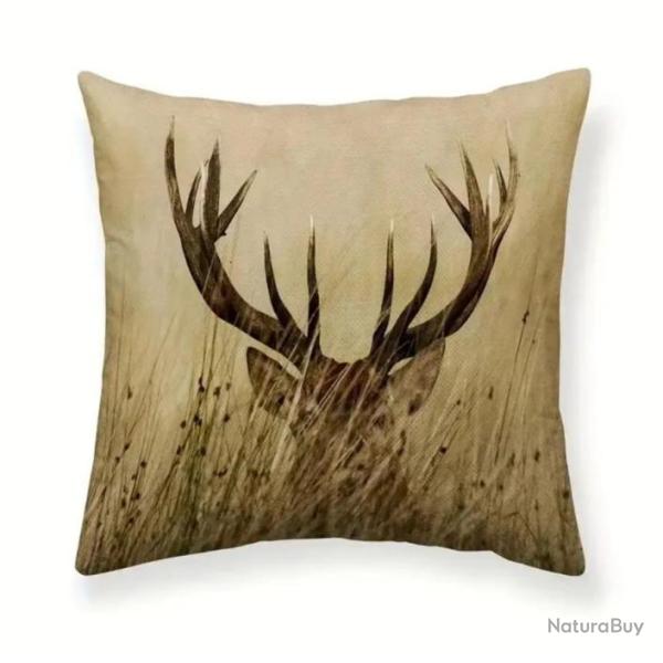 4 Housse de coussin lot de 4  juste de coussin 45x45cm Motif cach