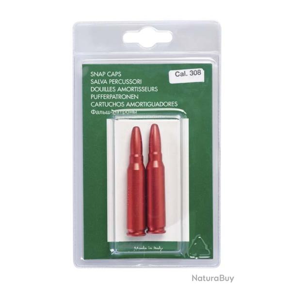 2 DOUILLES AMORTISSEURS ANODIEES CALIBRE 7,62X54R