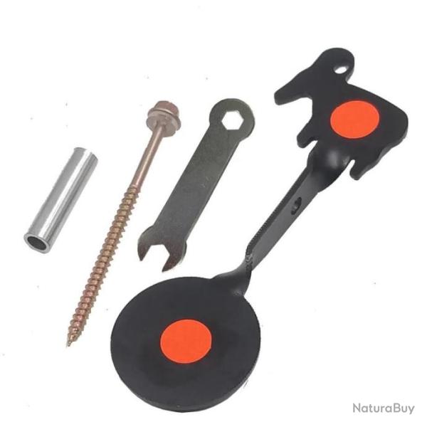 Cible pivotante tourniquet pour airsoft � motif animal - Ch�vre noir