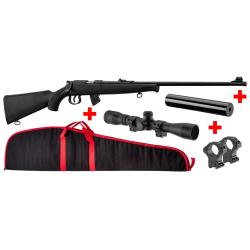 Pack Carabine Norinco JW15 Cal.22LR + Lunette + mod&eacute;rateur et fourreau