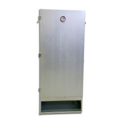 FUMOIR 4 NIVEAUX EN T&Ocirc;LE GALVANIS&Eacute;E, H 110 CM