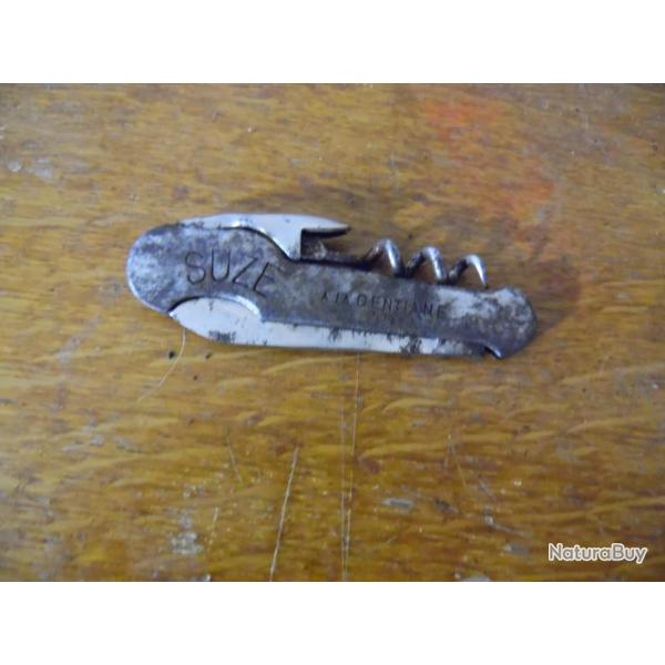 VIEUX COUTEAU  PUBLICITAIRE SUZE A LA GENTIANE