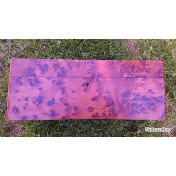 Splendide Tr�s Grand Coffret En Bois Pr�cieux De Ronce De Thuya ( Neuf )