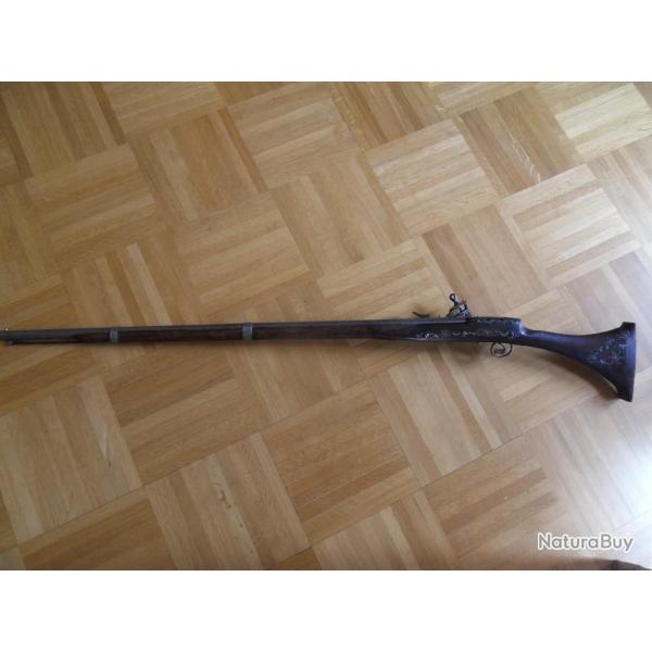 LOURD FUSIL A SILEX RICHEMENT DECORE