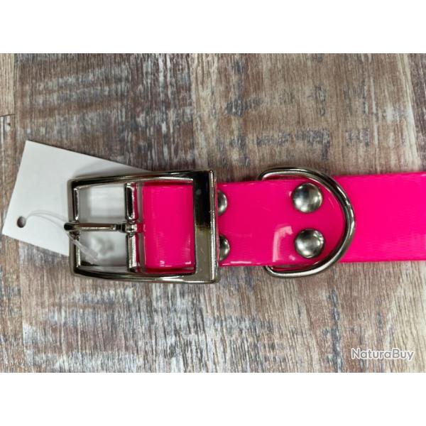 COLLIER  POUR CHIEN ROSE