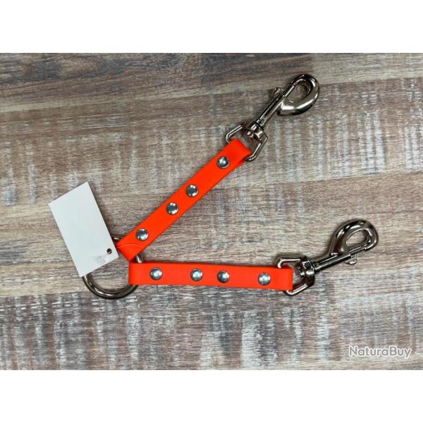 COUPLEUR BIOTHANE 2 CHIENS