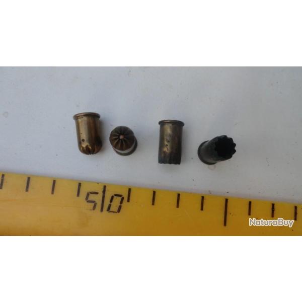 Lot de 4 cartouches d'�poque "RWS KNALL" starter ou alarme.