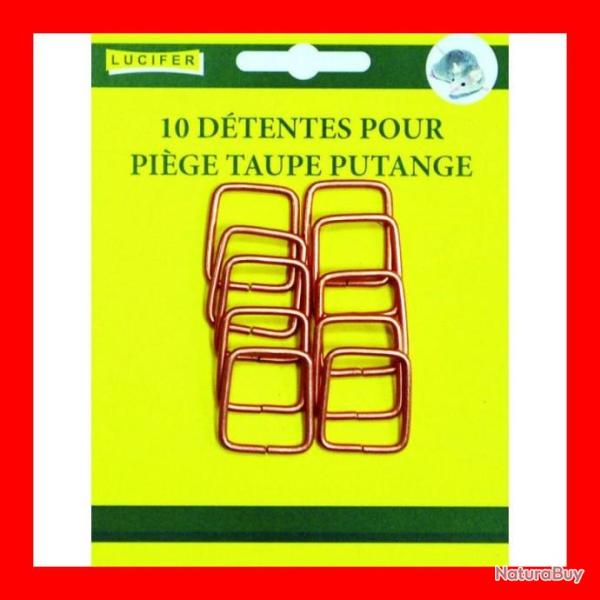 TENTES POUR PIEGES A TAUPE (PAR 10)