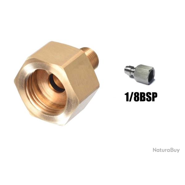 Adaptateur de remplissage Feinwerkbau vers 1/8 BSP + adaptateur quick connect