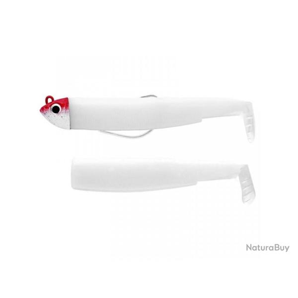 Combo Fiiish Black Minnow Shore 105 8g  White - Red Head