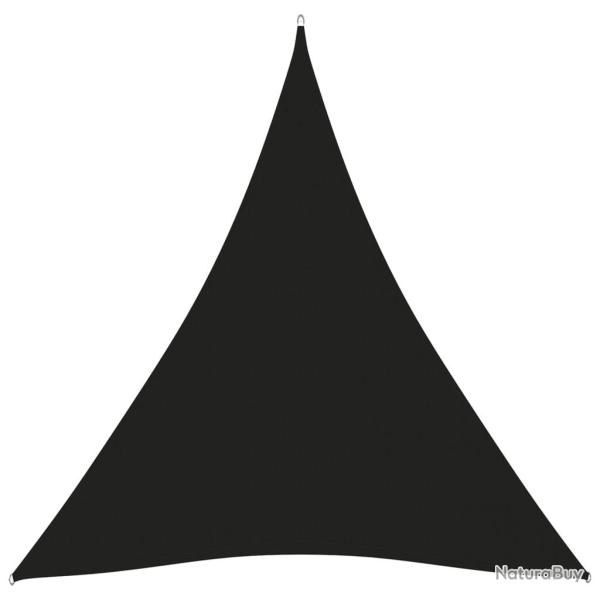 Voile toile d'ombrage parasol tissu oxford triangulaire 3 x 4 x 4 m noir 02_0009839