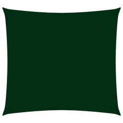 Voile toile d'ombrage parasol tissu oxford carr&eacute; 7 x 7 m vert fonc&eacute; 02_0009546