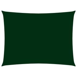 Voile toile d'ombrage parasol tissu oxford rectangulaire 2 x 4 m vert fonc&eacute; 02_0009615