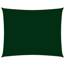 Voile toile d'ombrage parasol tissu oxford rectangulaire 4 x 5 m vert fonc&eacute; 02_0009699