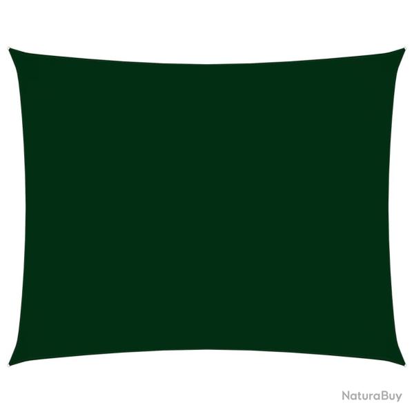 Voile toile d'ombrage parasol tissu oxford rectangulaire 4 x 5 m vert fonc� 02_0009699