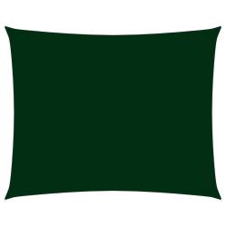 Voile de parasol tissu oxford rectangulaire 3,5 x 4,5m vert foncé 02_0009650