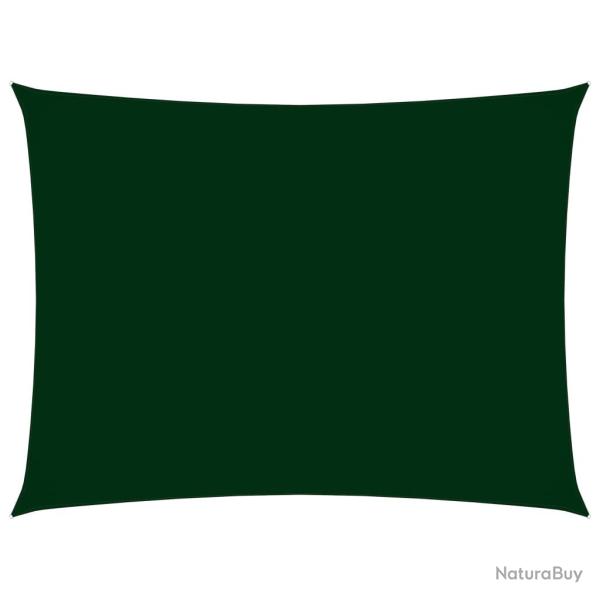 Voile toile d'ombrage parasol tissu oxford rectangulaire 2,5 x 4 m vert fonc 02_0009573