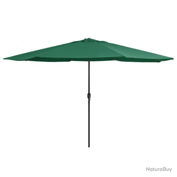 Parasol d'extrieur avec mt en mtal 400 cm vert 02_0008269