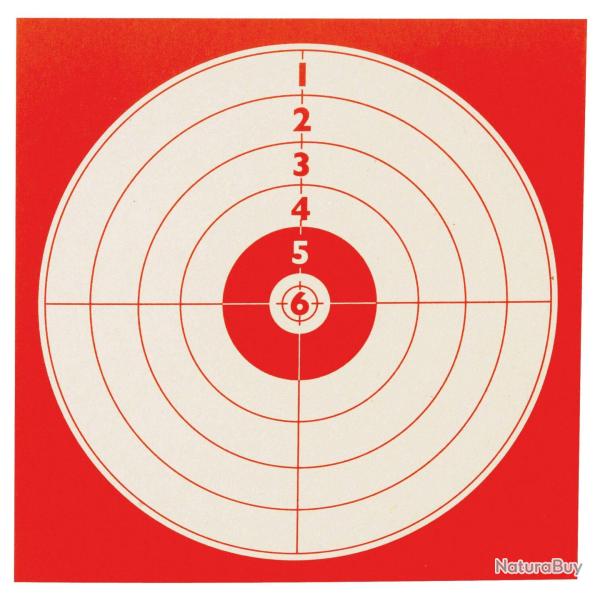 200 Cibles 14 x 14 couleur rouge pour tir sportif 2X100 unit�s