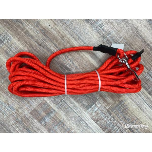LONGE TUBULAIRE FLUO SPECIAL CHIEN DE SANG