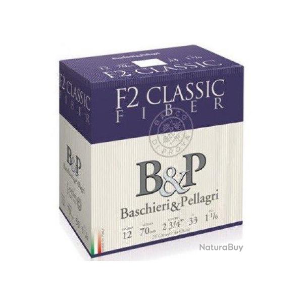 Cartouches F2 Classic Fiber 33gr cal 12 B P Plomb