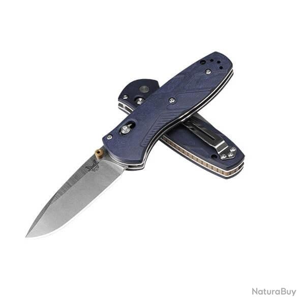 BEN585-03 Couteau pliant Benchmade Mini Barrage Crater Blue