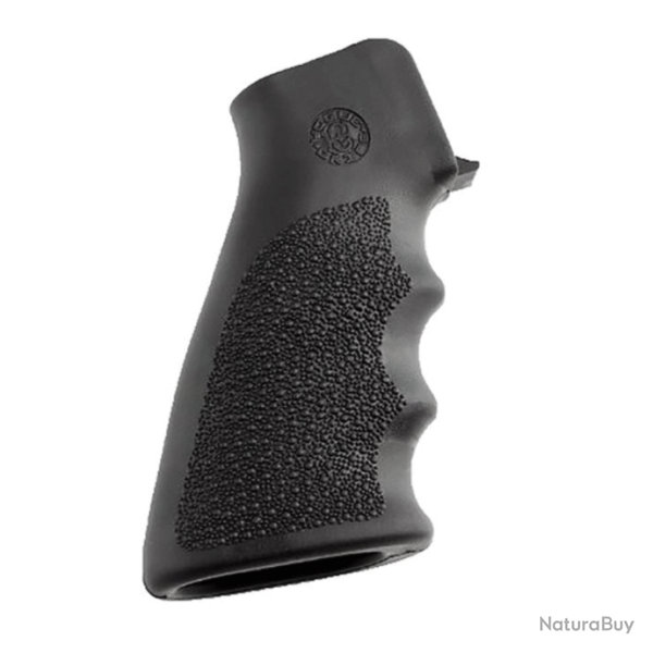 POIGNE CAOUTCOUC HOGUE TACTICAL AR 15 / M16 AVEC EMPREINTES DE DOIGTS - COULEUR : NOIR