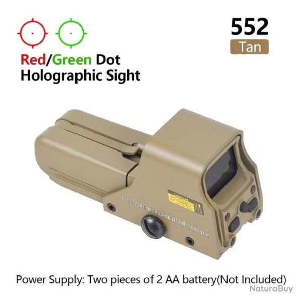 Viseur Point Rouge Holographique 552 TAN - LIVRAISON GRATUITE !!