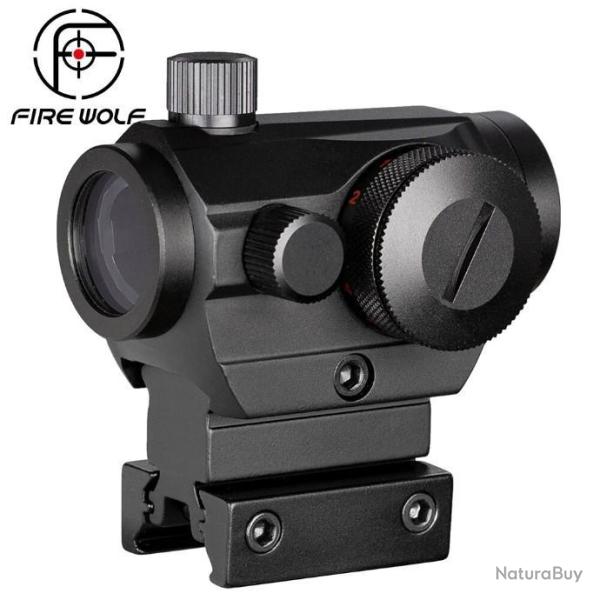 FIRE WOLF Point Rouge Refex Rouge/Vert