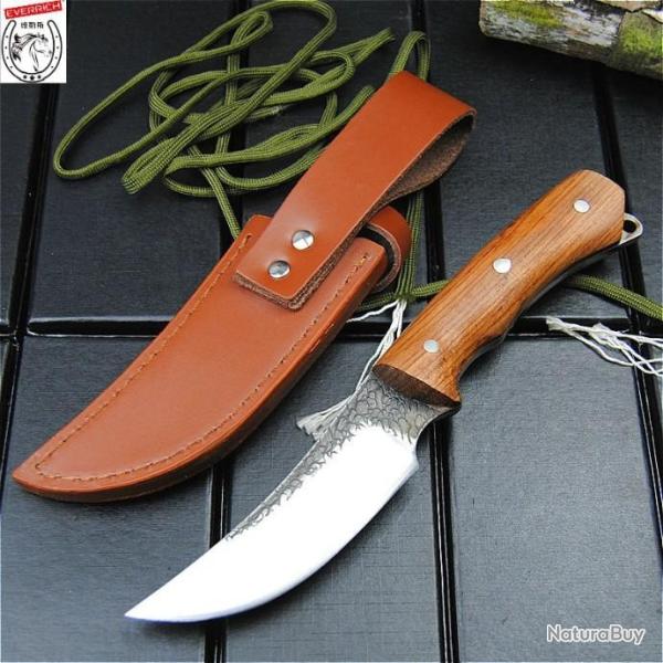 EVERRICH COUTEAU DROIT LAME DE CHASSE 24CM