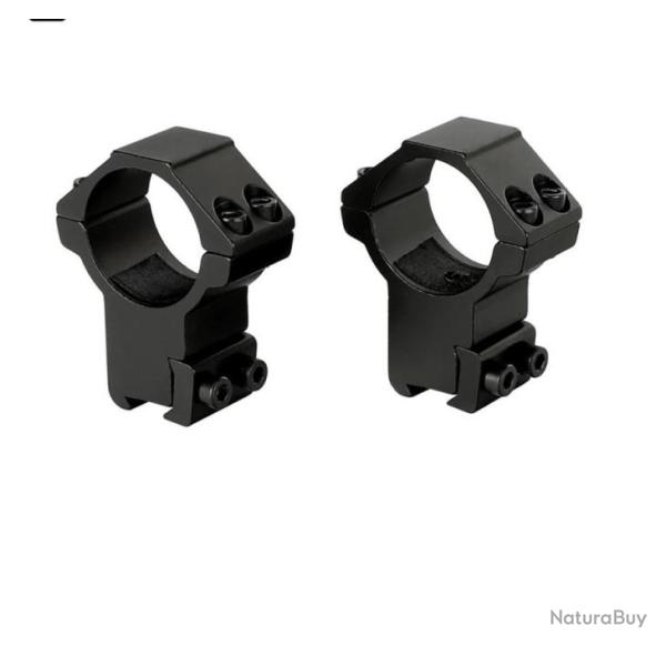 Colliers haut rail 11 mm pour lunette de tir diam�tre 30 mm