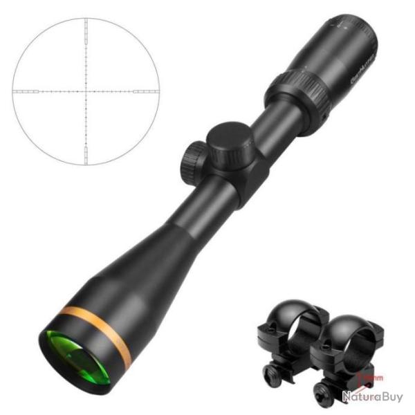 Lunette HDC 3-9X40 R�ticule MilDot Coll. Rail 20mm *Ench�re* Chasse Battue Tir Tactique WestHunter