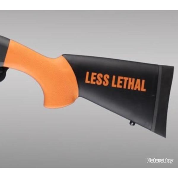 KIT LESS LETHAL REMINGTON 870 CROSSE + DEVANT CALIBRE 12 - HOGUE - COULEUR : ORANGE