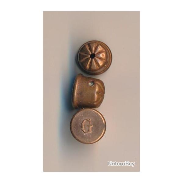 (12889) Une belle cartouche 9mm Flobert A BLANC , inerte d'usine �tui un trou, fabrication G�velot