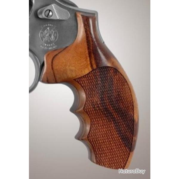 POIGN�E BOIS GONCALO ALVES HOGUE POUR REVOLVERS S&W K/L ROUND BUTT