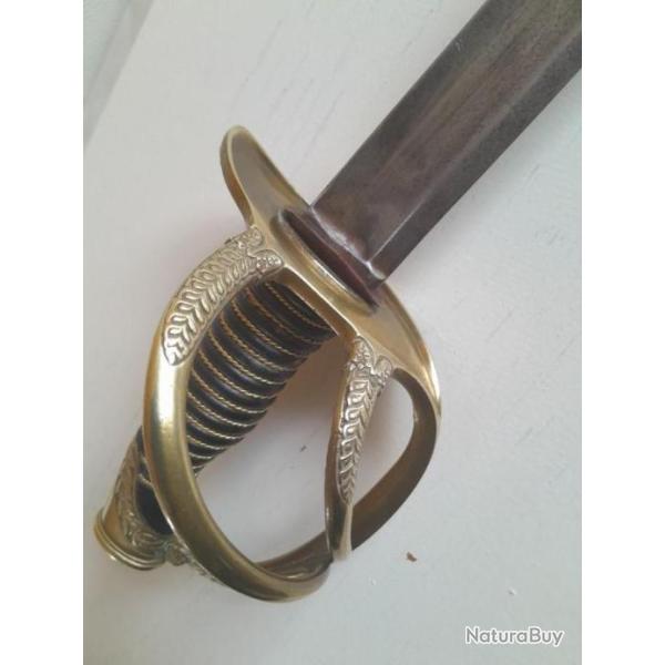 sabre de cavalerie  legere  officier de la manufacture de kindenthal  sans fourreau