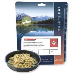 Repas lyophilis&eacute; Trek'n Eat Poulet &agrave; la cr&egrave;me, p&acirc;tes et &eacute;pinards
