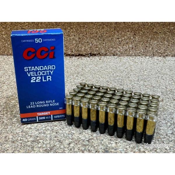 50 CCI C/22LR Standard Velocity 40 Grains -1  Boites de 50