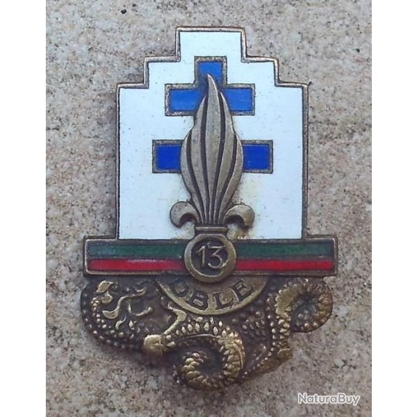 13� D.B.L.E, relief, vert sur rouge, �mail, guilloch�, 1 bol�ro Drago