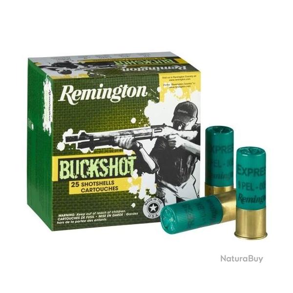 Chevrotines Remington Buckshot 9 grains cal.12/70 PAR 75