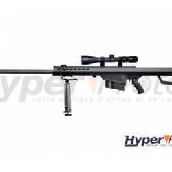 Pack R&eacute;plique airsoft fusil sniper G31C Barrett M82 toute &eacute;quip&eacute;e - Noir