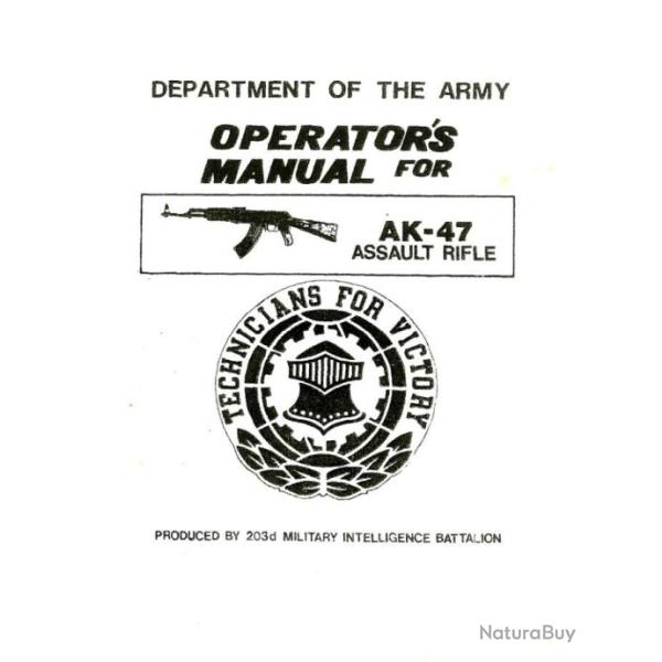 AK 47, MANUEL TECHNIQUE