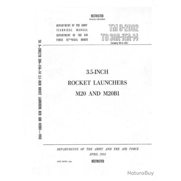 Lance Roquette M20, MANUEL TECHNIQUE