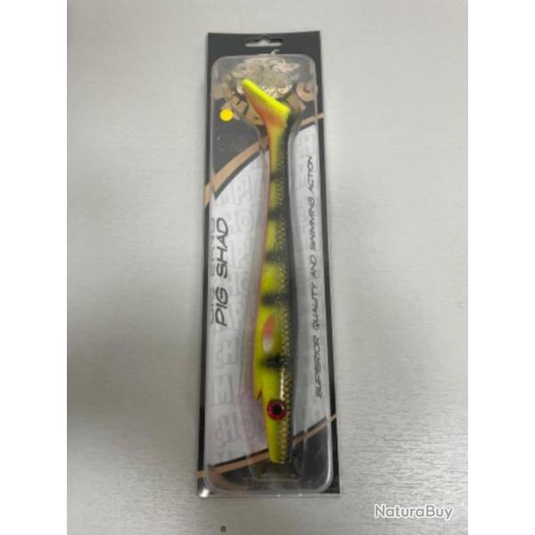 !! LEURRE STRIKE PRO THE PIG SHAD 230 FIRE TIGER