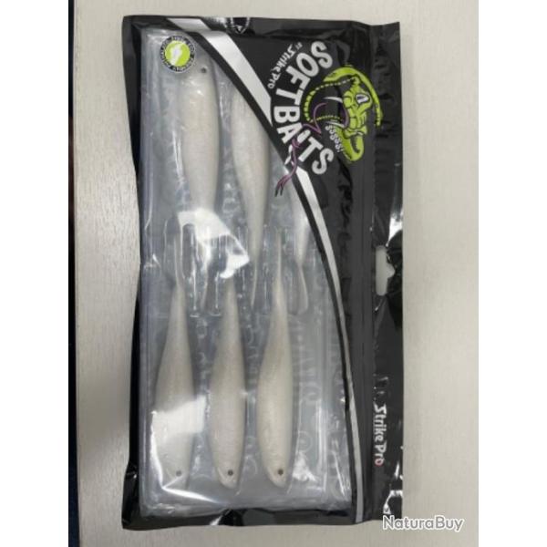 !! LEURRE STRIKE PRO SOFT BAITS 160 COULEUR PEARL