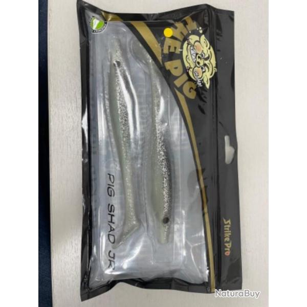 !! LEURRE STRIKE PRO THE PIG SHAD JR 200 COULEUR ICE SHAD