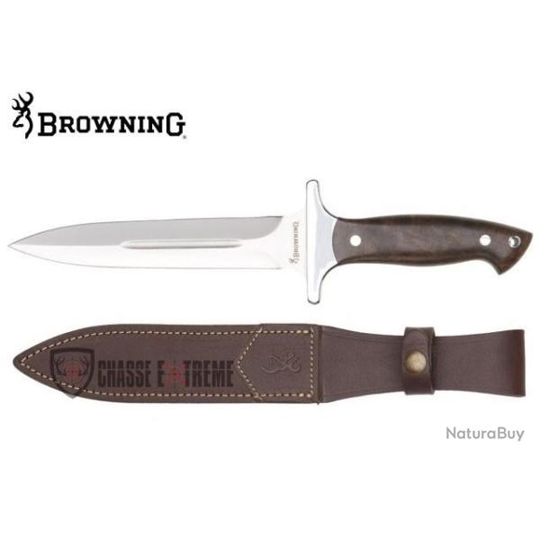 Couteau BROWNING Dague Bois Finition Huil�e 16 cm