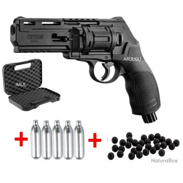 PACK Revolver dfense UMAREX T4E TR50 - GEN.2 - 13Joules ( 100 Billes, 5 cartouches de CO2, 1 MALLET